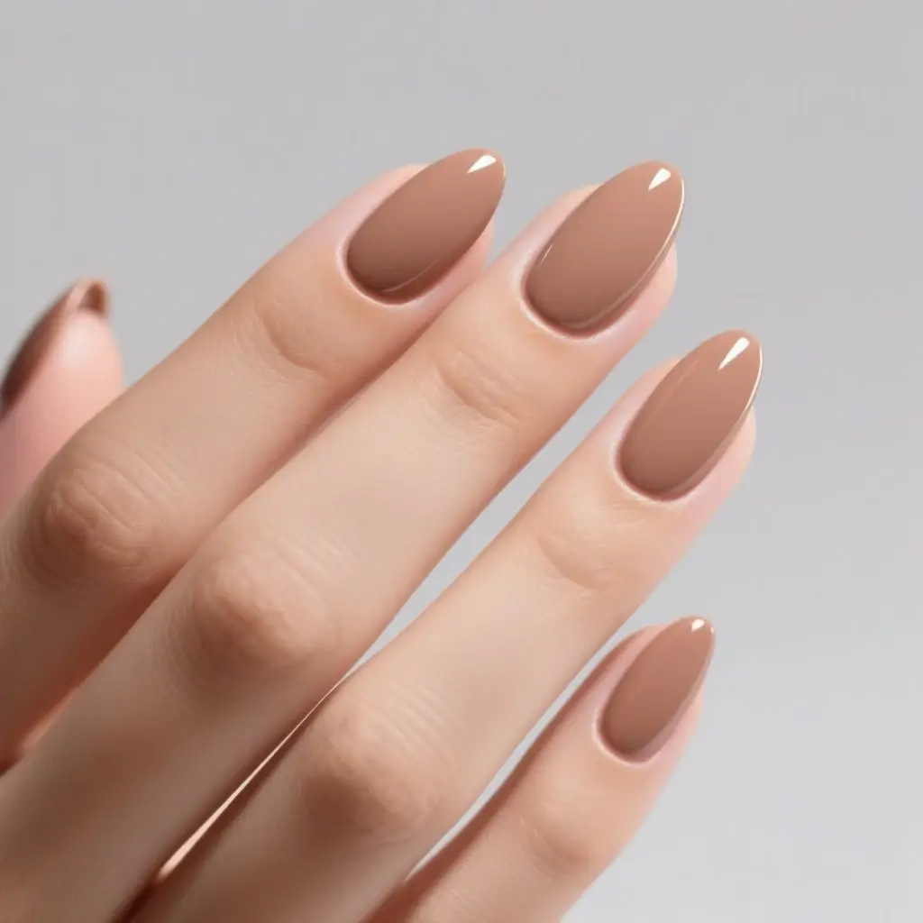 almond medium nails