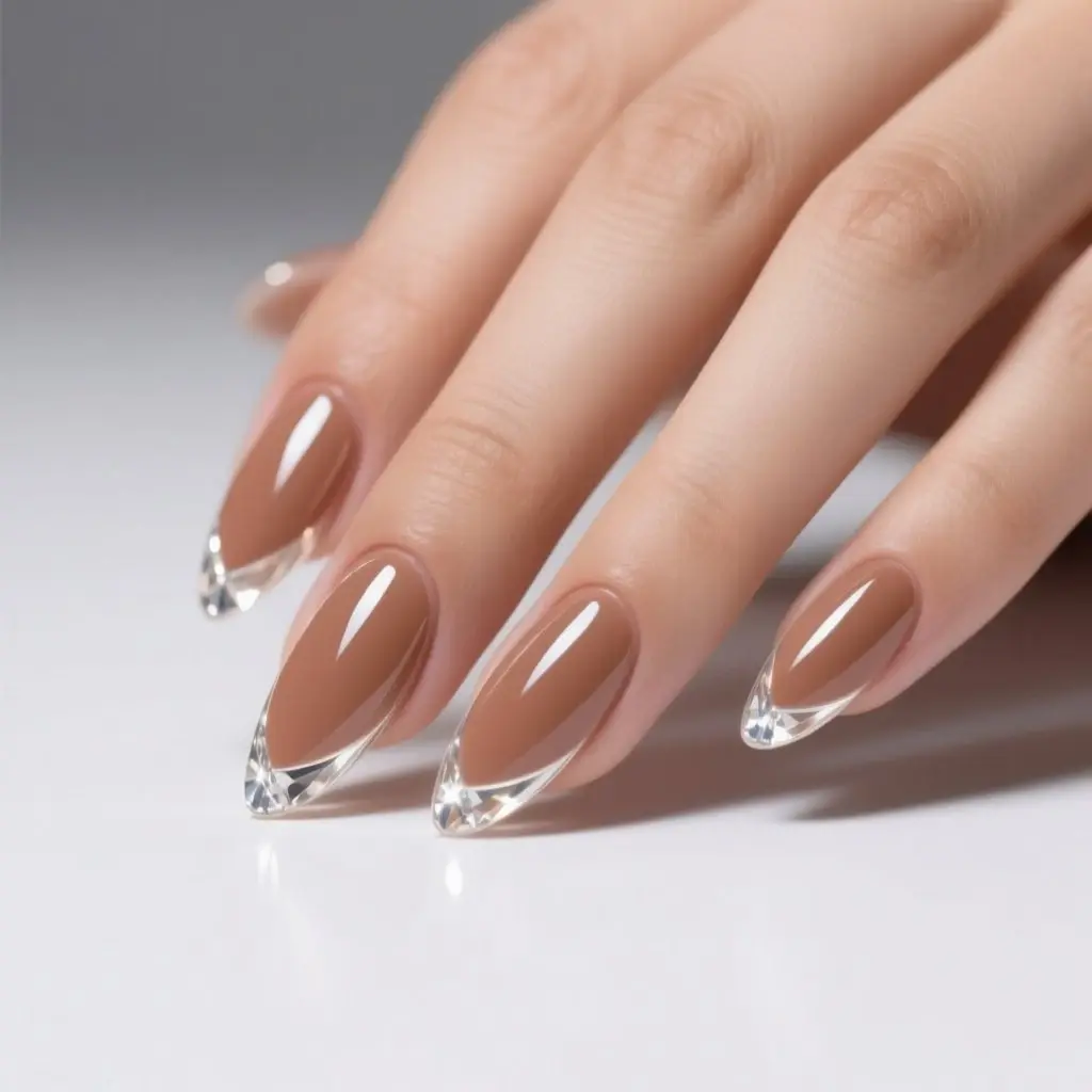 almond long nails
