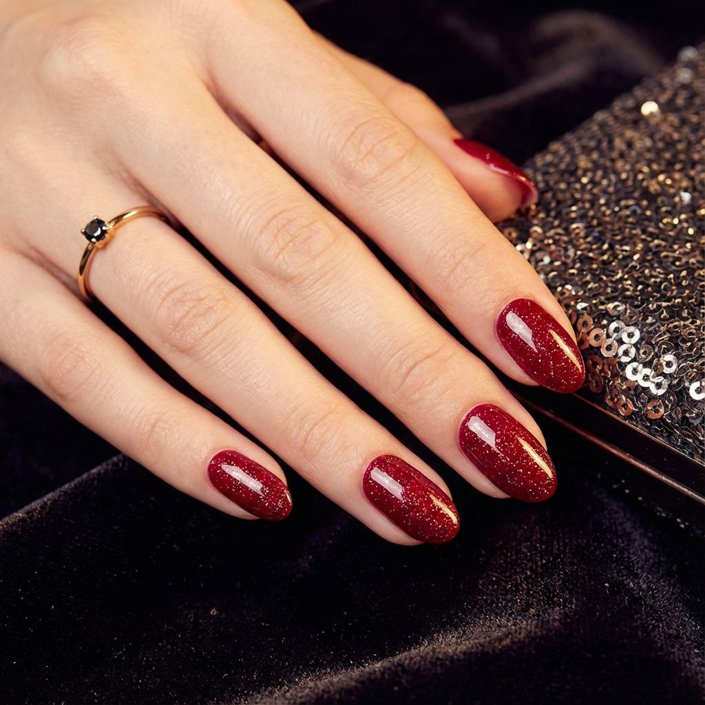 Different nail styles on the same hand